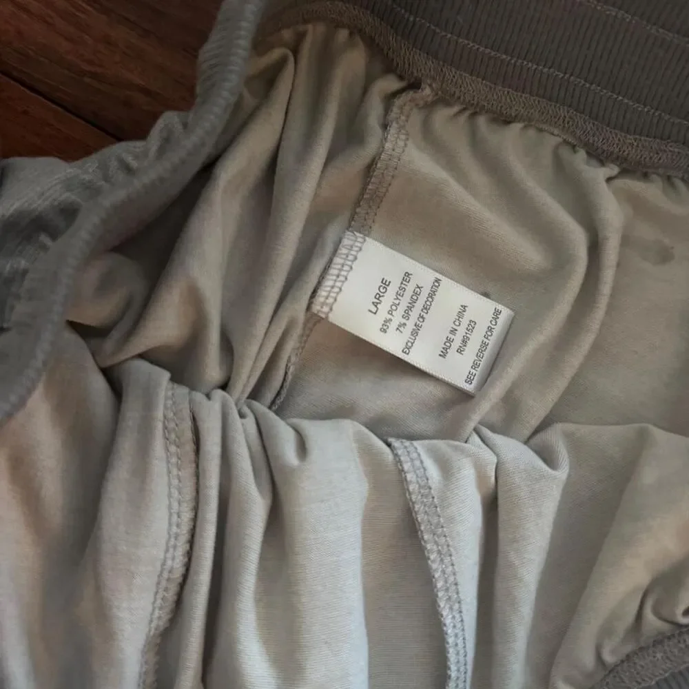 2pc set Women's Grey White Joggers hoodie sweatshirt tracksuit